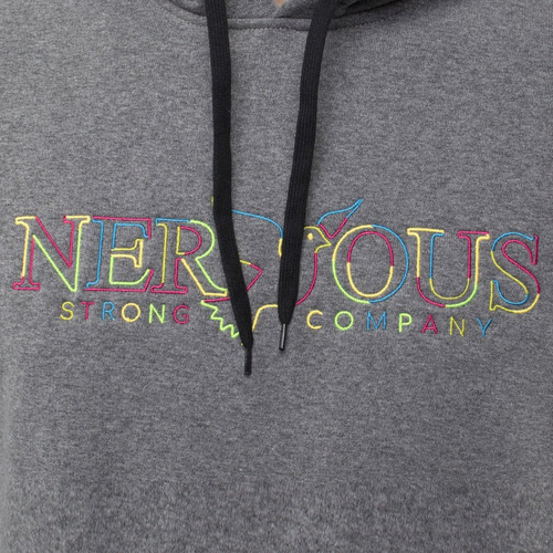 Bluza męska z kapturem Nervous Hood UCOB Grey