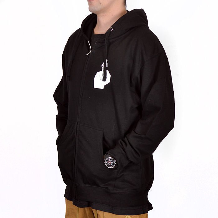 Bluza Girl Zip Hood Bird Black