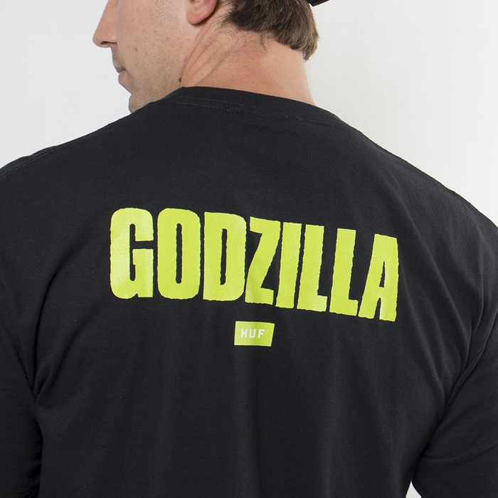 Koszulka męska Huf x Godzilla Bar Logo Czarna