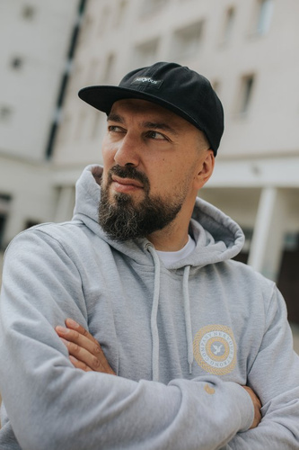 Bluza Nervous Hood Swirl Gray