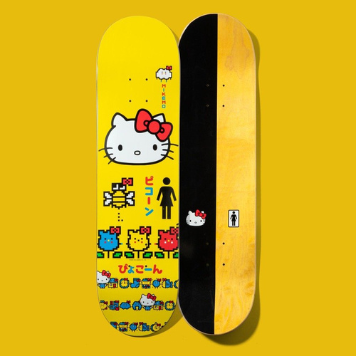 Deska Girl Mike Mo Hello Kitty yellow / black