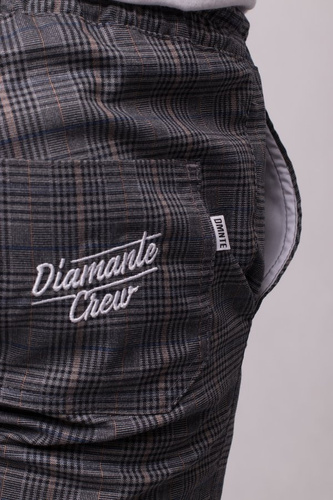 Szorty Diamante Crew Uni Ciemna Krata