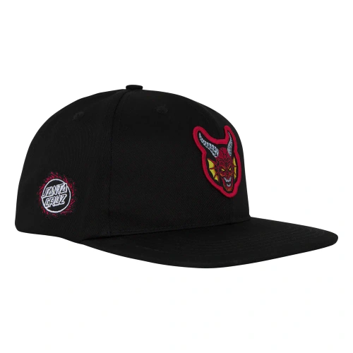 Czapka Santa Cruz x Stranger Things Hellfire Club Snapback czarna