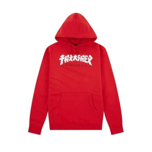 Bluza Męska Z Kapturem Thrasher Hoody Godzilla Red