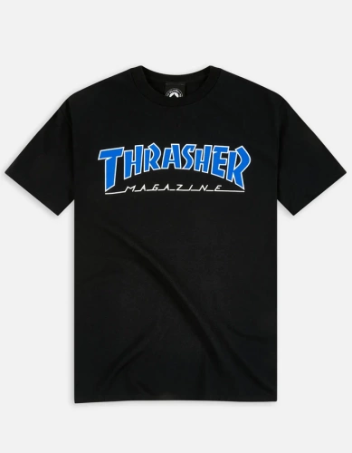 Koszulka Thrasher Outlined Black Blue