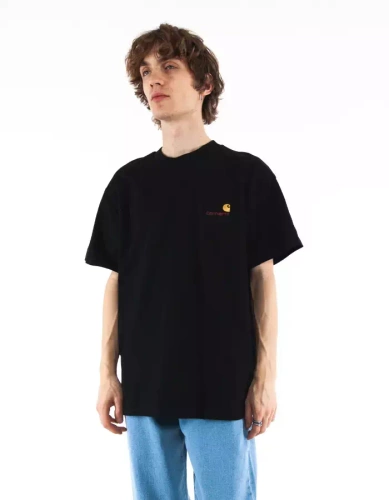 Koszulka Carhartt WIP American Script Black