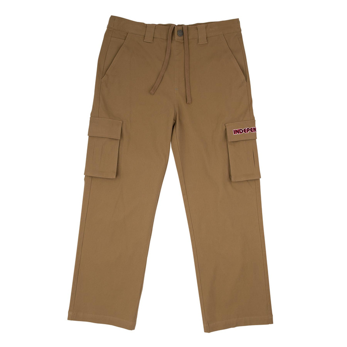 Spodnie męskie Independent Groundwork Cargo Pants brązowe