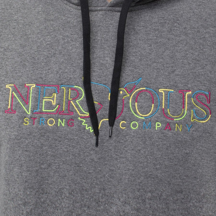 Bluza męska z kapturem Nervous Hood UCOB Grey