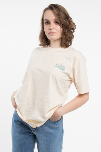 Koszulka Fish Skateboards Flower Power Ecru