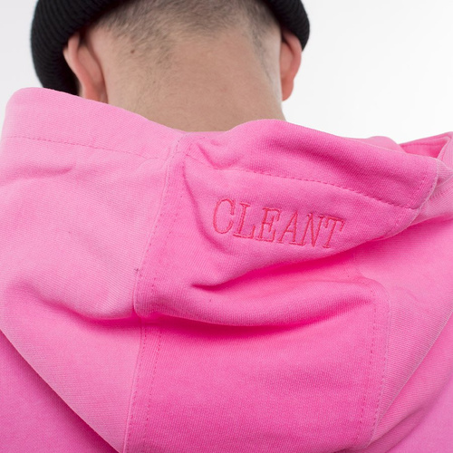 Bluza Męska Z Kapturem Cleant Hoody Neon Pink