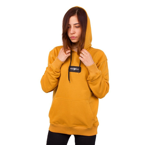 Bluza unisex z kapturem Nervous Hood ND FA19 Classic mustard