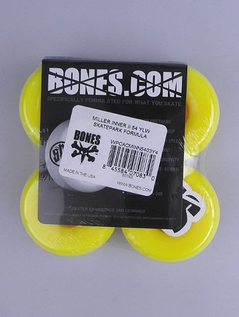 Koła Bones Miller Inner Ii 54 Ylw Skatepark Formula