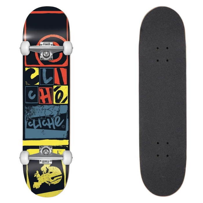 Deskorolka Cliche Letter Press FP czarna 8.0" x 31.6"