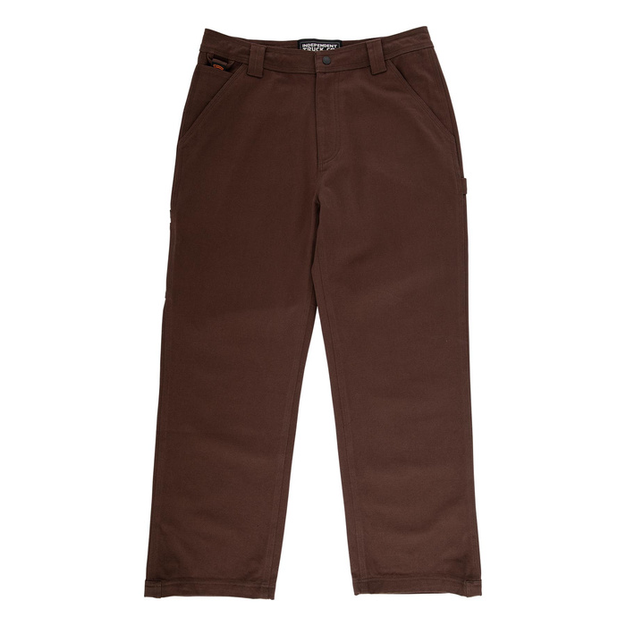 Spodnie męskie Independent Built To Grind Canvas Pants brązowe