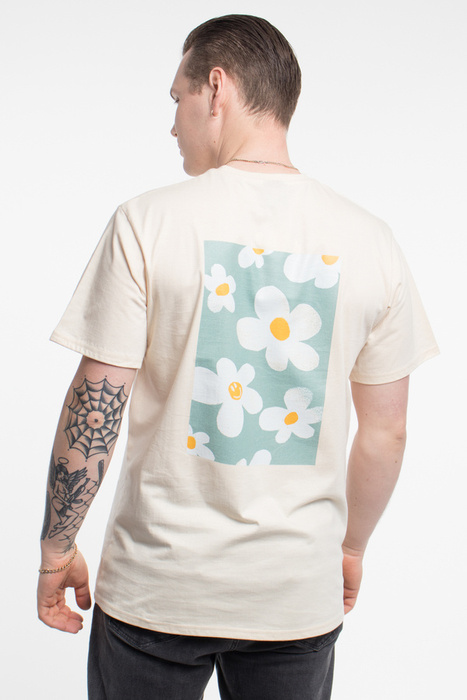 Koszulka Fish Skateboards Flower Power Ecru