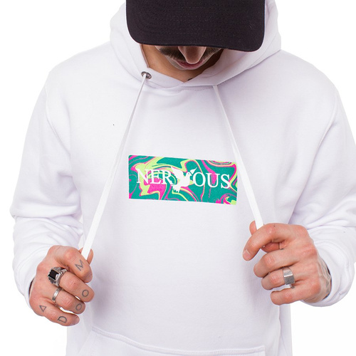 Bluza Męska Sp20 z kapturem Nervous Acid Box white