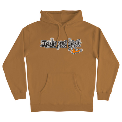 Bluza z kapturem Independent Hood Gonz Bar Heavyweight brązowa