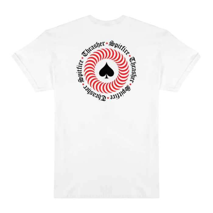 Koszulka Thrasher x Spitfire The End Oath biała