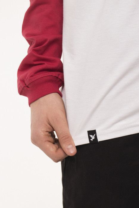 Koszulka Longsleeve LTD Black Nervous First Logo Red/ White