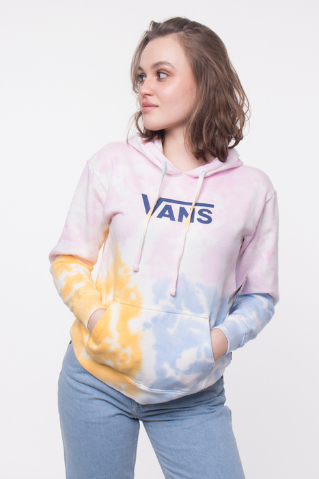 Bluza Damska Vans Tri-Dye Hoodie Cradle Pink