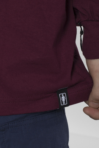 Koszulka Girl Ls Pictograph Maroon