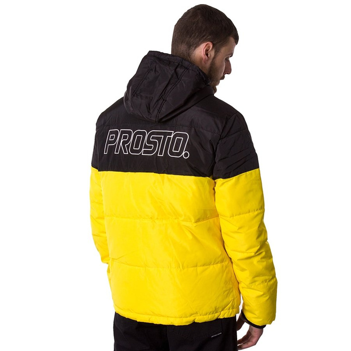Kurtka zimowa męska Prosto Klasyk Adament black / yellow