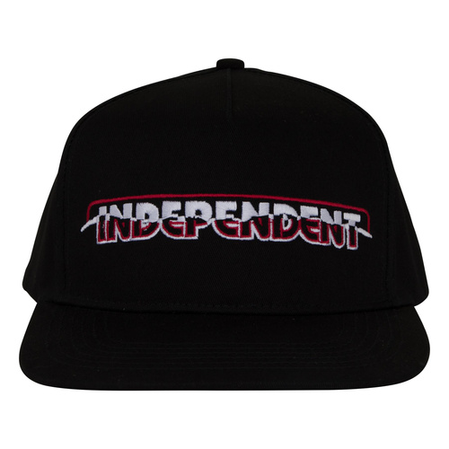 Czapka z daszkiem Independent Barhouse Ripped Snapback Structured Hat czarna