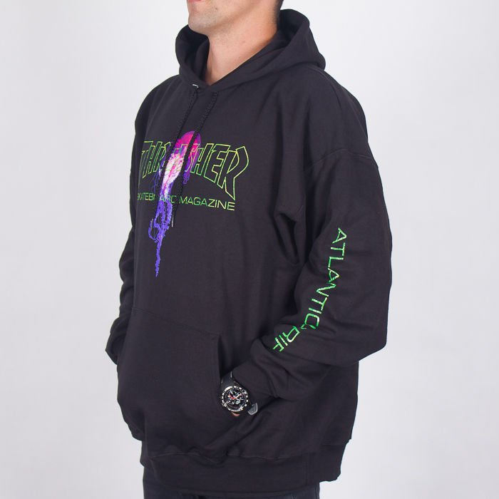 Bluza Thrasher Hood Atlantic Drift Blk