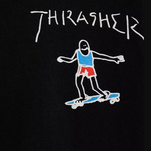 Bluza Thrasher Hood Little Gonz Black