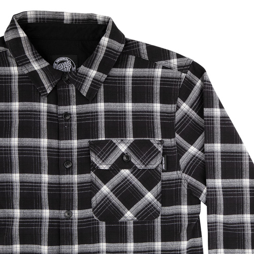 Koszula męska Santa Cruz Classic L/S Flannel Top czarna