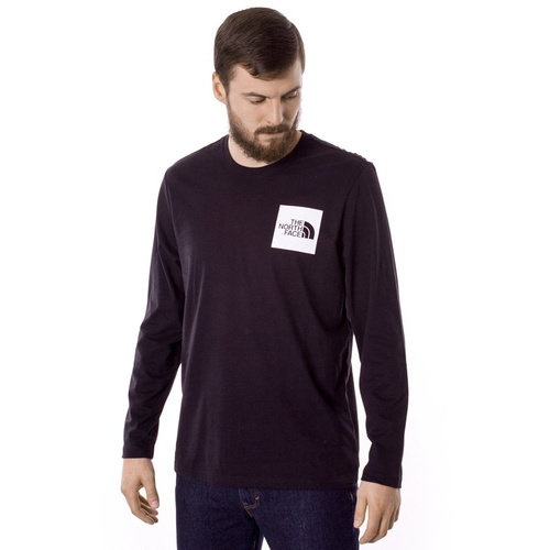 Koszulka męska z długim rękawem The North Face Fine black (NF0A37FTKY41)