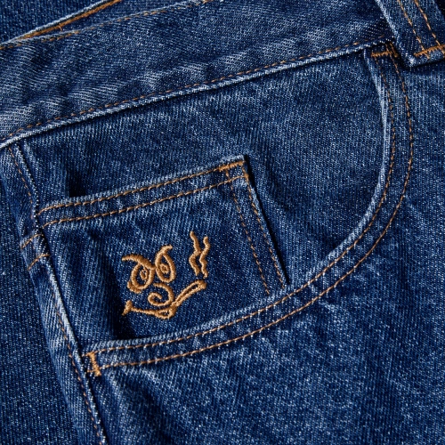 Spodnie jeansowe Polar Skate 92 Pants dark blue