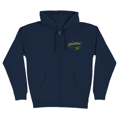 Bluza z kapturem Creature Zip Hood Barfly Heavyweight granatowa