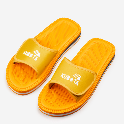 Klapki Kubota Rzep Żółte