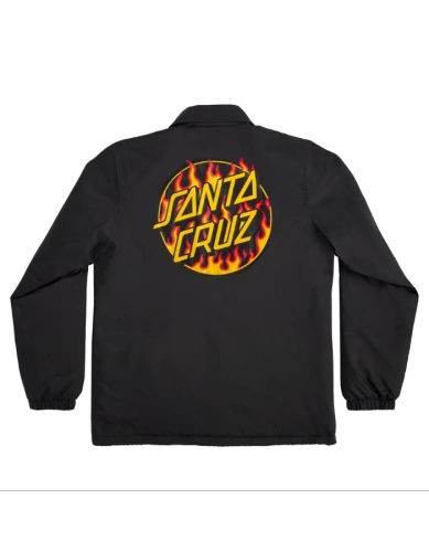 Kurtka Santa Cruz X Thrasher Flame Dot Coach Black