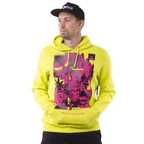 Bluza Męska Huf Hood Where Is My Mind Lime