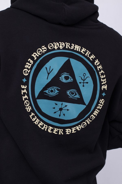 Bluza Welcome Hood Latin Talisman Black / Deep Teal