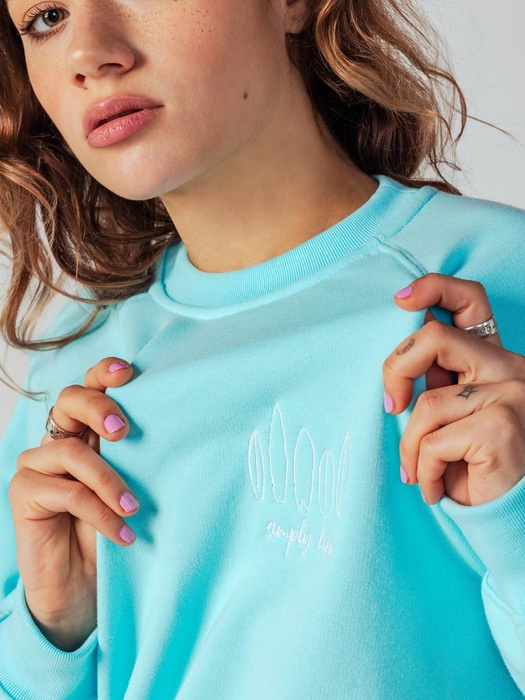 Bluza Crew Fish Skateboards Surf Mint