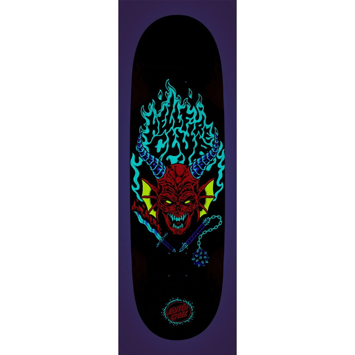 Blat do deskorolki Santa Cruz x Stranger Things Hellfire Club Falmes 9" x 32"