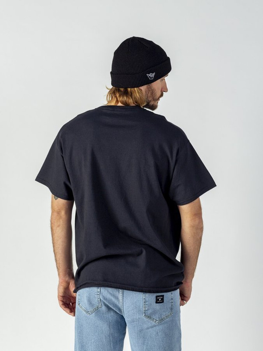 Koszulka Męska Thrasher Flame Logo Black