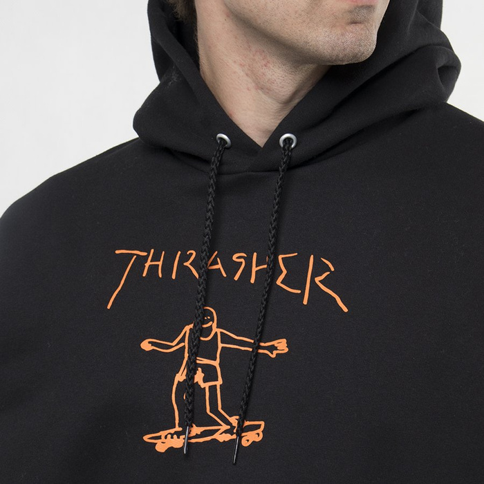 Bluza z kapturem Thrasher Gonz black-orange
