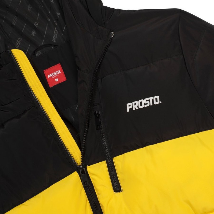 Kurtka zimowa męska Prosto Klasyk Adament black / yellow