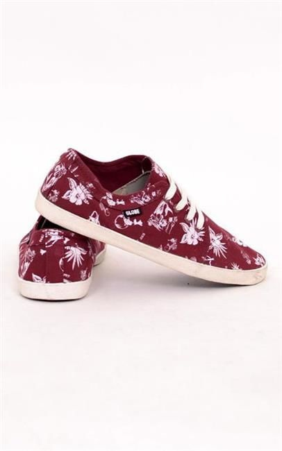 Globe Buty Red Belly Brick Red/Hawaiian Print