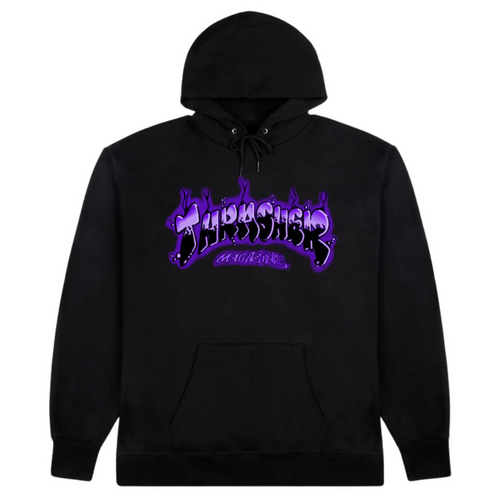 Bluza Thrasher Hood Airbrush Black Purple
