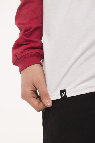 Koszulka Longsleeve LTD Black Nervous First Logo Red/ White