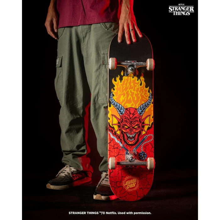 Blat do deskorolki Santa Cruz x Stranger Things Hellfire Club 8.25" x 31.8"