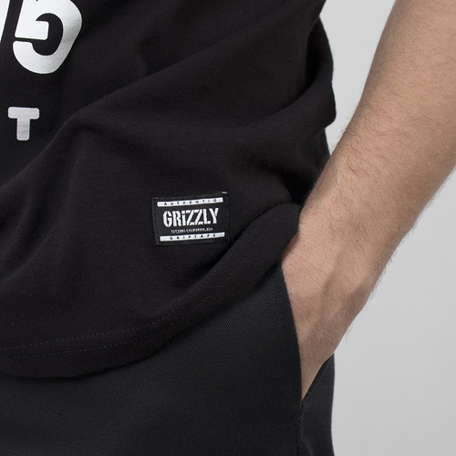 Koszulka Męska Grizzly Mirrored Black