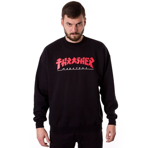 Bluza Męska Thrasher Crewneck Godzilla Black