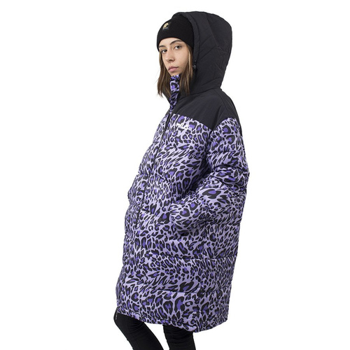 Kurtka Fila Wmn Bronwen aop puff allover sand verbena leo-blk