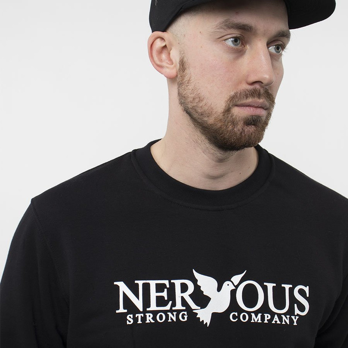 Bluza Nervous Strong Company Crew Classic Sito Black